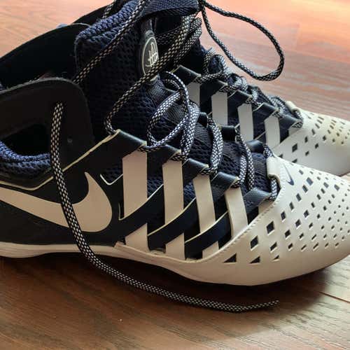 Nike Huarache 5 Navy & White Cleats