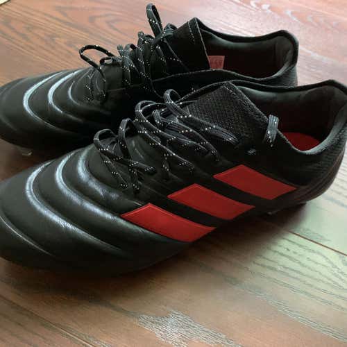 New Men’s Adidas Copa 19.1 Cleats Black/Red Size 11.5