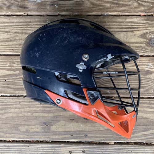 Blue and Orange Cascade Pro-7 Helmet