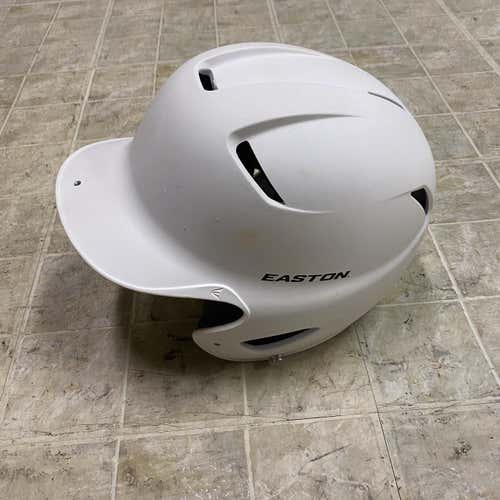 SIZE 6 5/8 - 7 5/8 (L/XL) WHITE EASTON NATURAL GRIP  BATTING HELMET