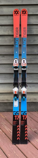 Used 171cm Training 2017 Volkl Racing Racetiger GS Skis With