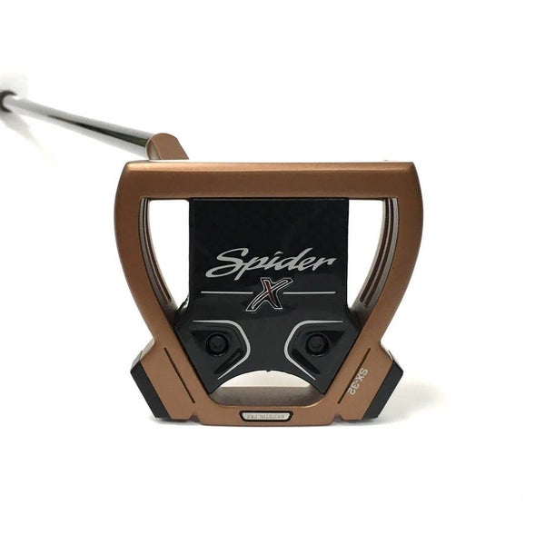 Used Taylormade Spider X Copper Mens Left Mallet Putter Short