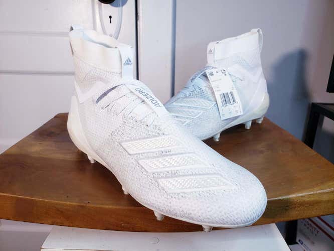 Adidas Adizero 8.0 SK F36600 Football Cleats Men’s Triple White Brand New