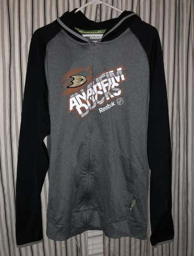 Anaheim Ducks Reebok Center Ice Hooded Sweatshirt