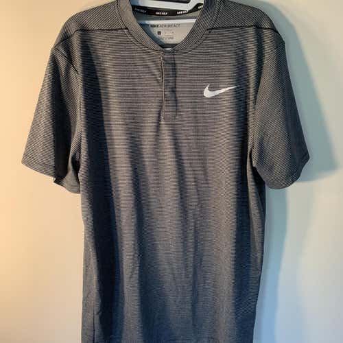 Nike Golf Dryfit Collarless Men's Large Shirt