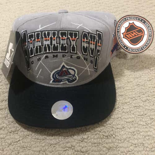 VINTAGE WITH ORIGINAL TAGS, Stanely Cup Champs Avs Cap