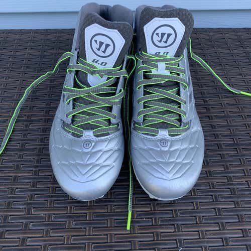 Silver Men's Molded Cleats Warrior Cleats