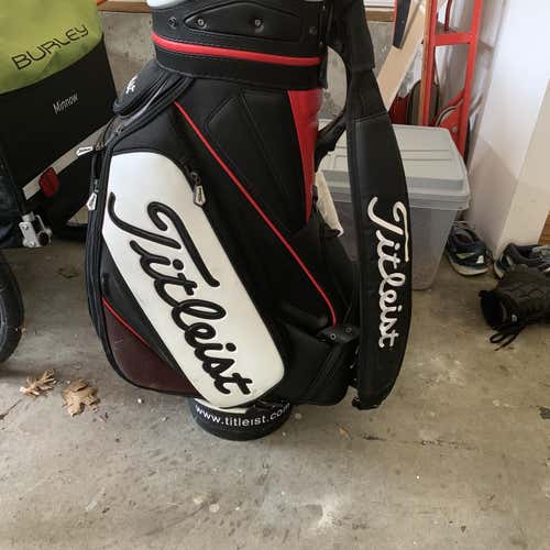 Black Unisex Titleist Tour Staff Bag