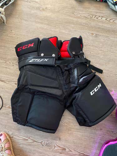 Black Used Large CCM E1.5 Hockey Goalie Pants