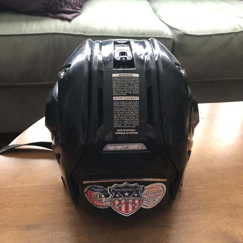 Blue Used Large Bauer Re-Akt 150 Helmet