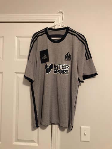 Olympique Marseille Gray Men's XL Adidas Jersey