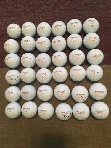 White Used Kirkland Signature 36 Pack Balls