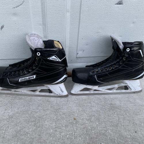 Used Bauer Supreme S190 Extra Wide Width  Size 10 Hockey Goalie Skates