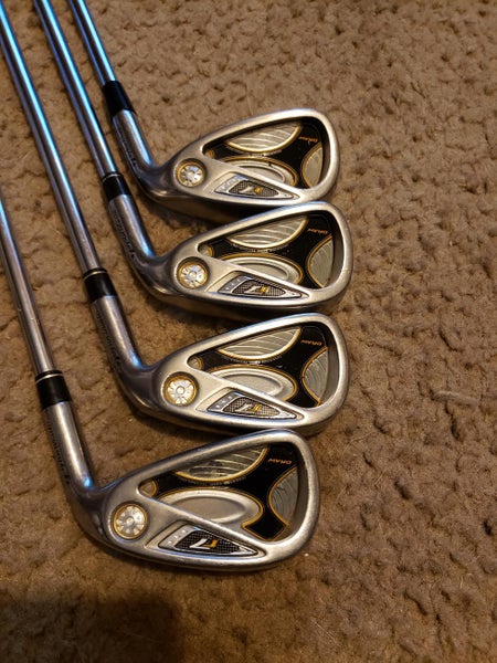 Used Men's TaylorMade Right Handed R7 Draw Iron Set Regular Flex Steel Shaft