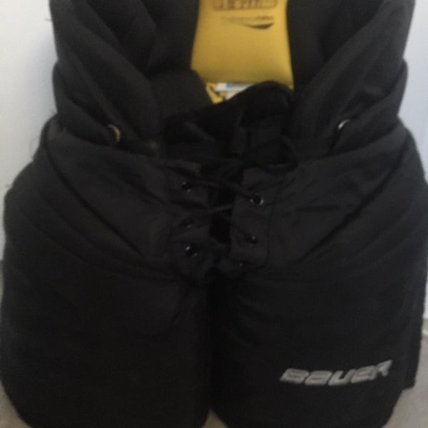 Black Used Large Bauer S170 Hockey Goalie Pants