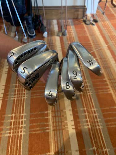 Used PXG Right Handed Iron Set Extra Stiff Flex Steel Shaft
