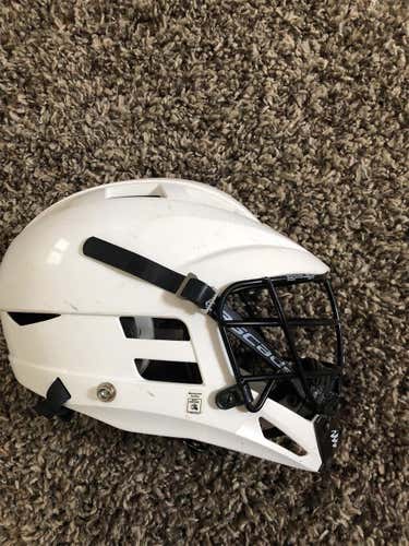 White Used Player's Cascade Cs Helmet