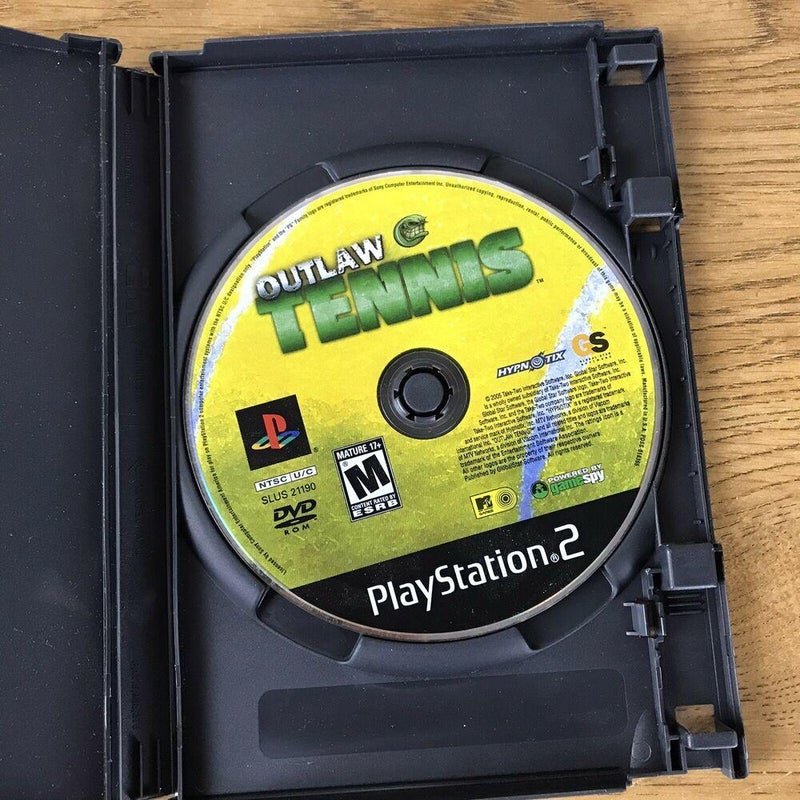 Outlaw Tennis MTV Games Free Shipping UnTested PlayStation 2 PS2 Pre Owned