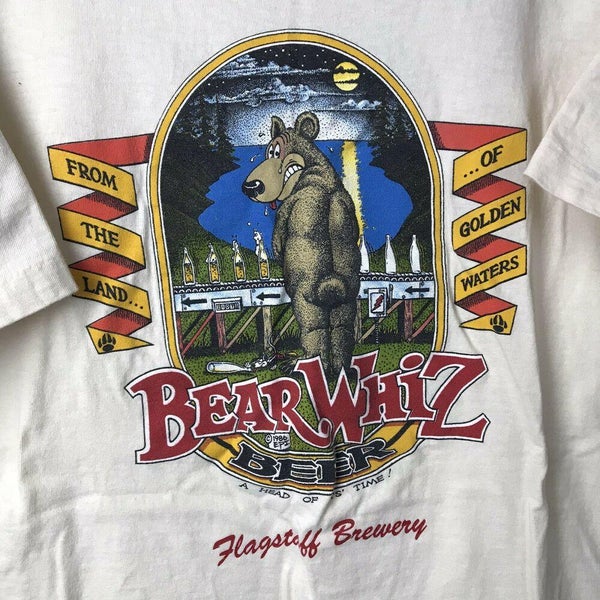 Bear Whiz Beer Colorado Vintage 80s T Shirt Funny Humorous Made In USA –  NeonVtg