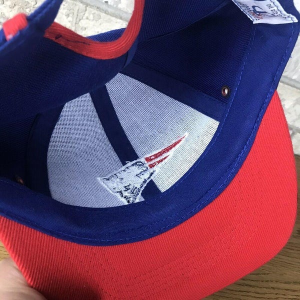 Vintage NFL New England Patriots LOGO Strapback Cap Hat 90s NFL Shop NEW  NWOT