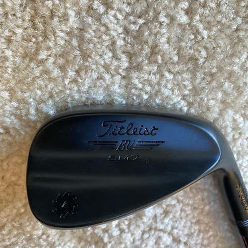 New Right Handed Titleist Vokey Design SM7 52 Wedge jet Black Wedge Flex Steel Shaft