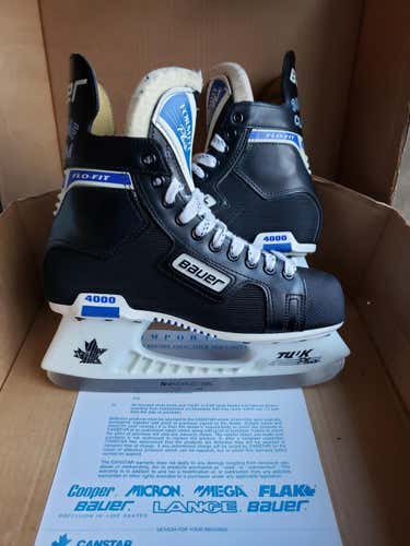 Senior Used Bauer Supreme 4000 Hockey Skates Regular Width Size 7.5