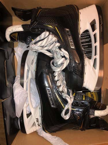 Used Bauer Supreme 2S Pro Regular Width Size 8.5 Hockey Skates