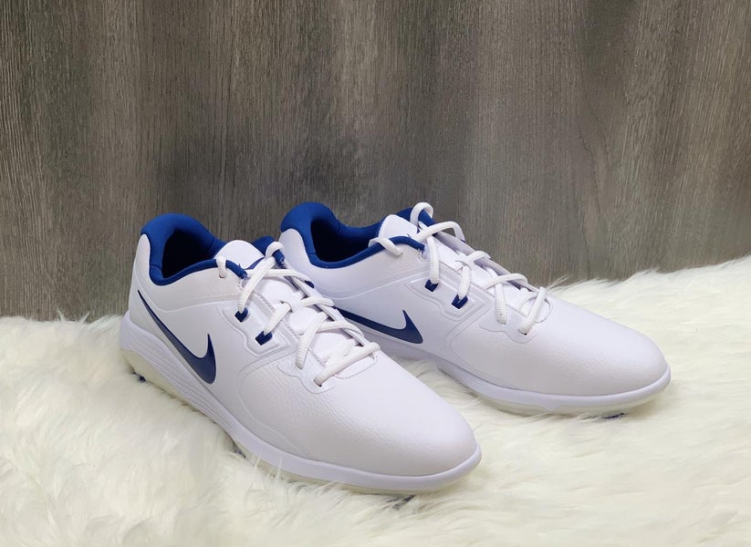 Nike Vapor Pro Golf Shoes White Navy Blue AQ2197-102 Men's Size 11