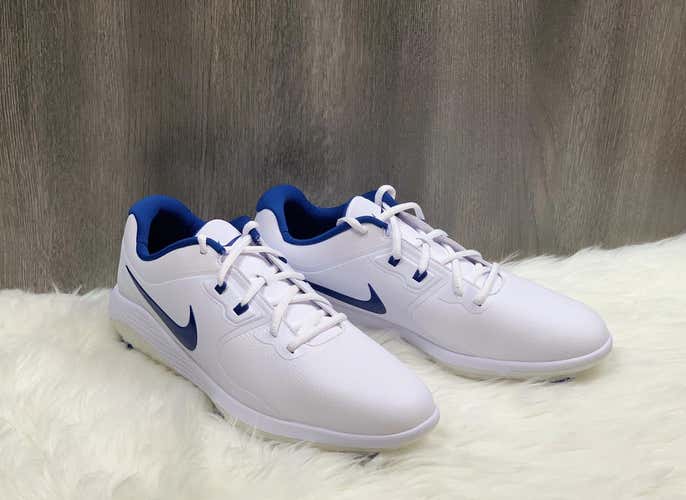 Nike Vapor Pro Golf Shoes White Navy Blue AQ2197-102 Men's Size 10.5