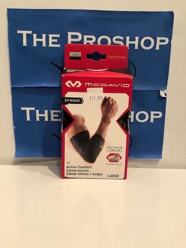 New McDavid Compression Arm Sleeve Black Large