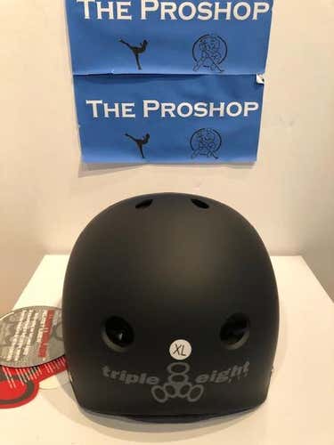 New Triple Eight Standard Bike/Skate Helmet Black XL