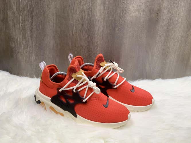 Nike React Presto Habanero Red Black Tan Tomato Tornado AV2605-600 Men's Size 11