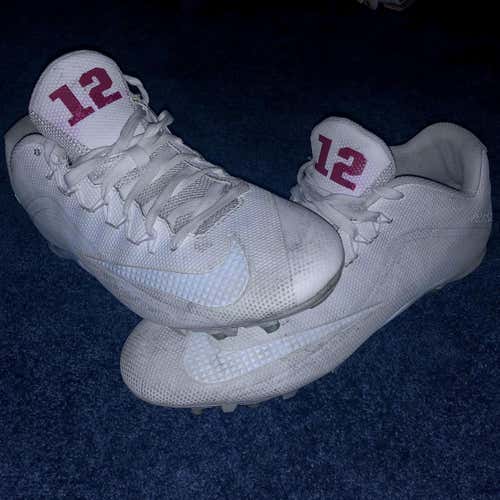 Nike All White Custom ID Alpha Cleats