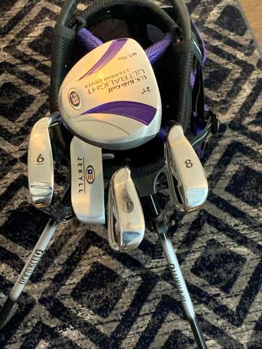 Used Junior Other Left Handed Clubs (Full Set) 5 Pieces