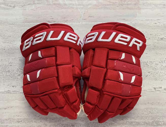 New Detroit Red Wings Bauer Nexus 2N 13" Pro Stock Gloves