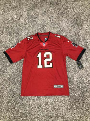 Tom Brady #12 Nike Tampa Bay Buccaneers 2020 Home Red Adult Football Jersey BNIB with Tags - Large