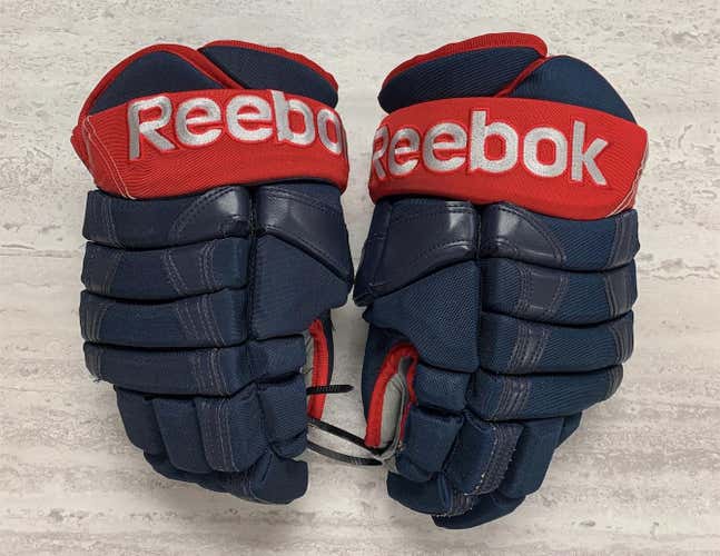 New Columbus Bluejackets Reebok 90PR 13" Pro Stock Gloves