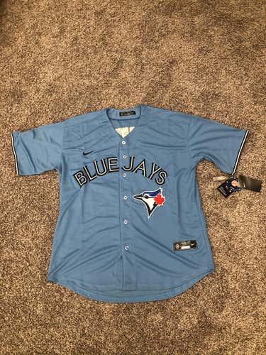 Adult Vladimir Guerrero Jr #27 Toronto Blue Jays Light Blue MLB Baseball Jersey BNIB NO Tags - Large