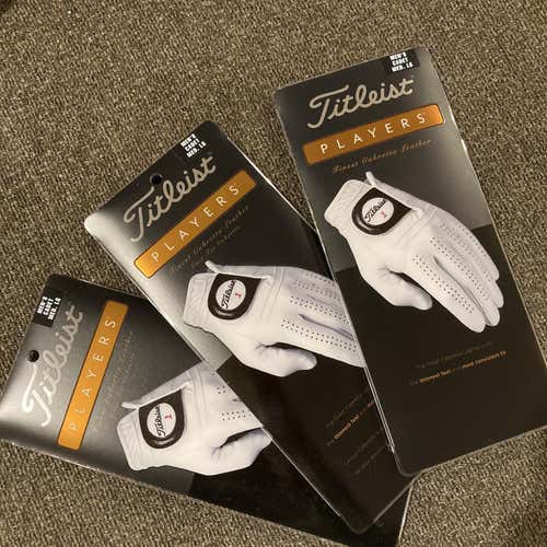 New Titleist Players Gloves - 3 Pack
