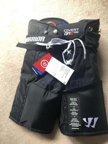 New Junior Medium Warrior Covert QRE Pro Hockey Pants - Black