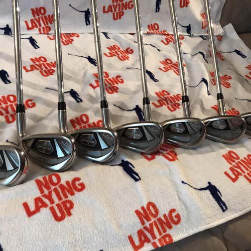 Used Right Handed Rogue X Extra Stiff Flex Steel Shaft Iron Set