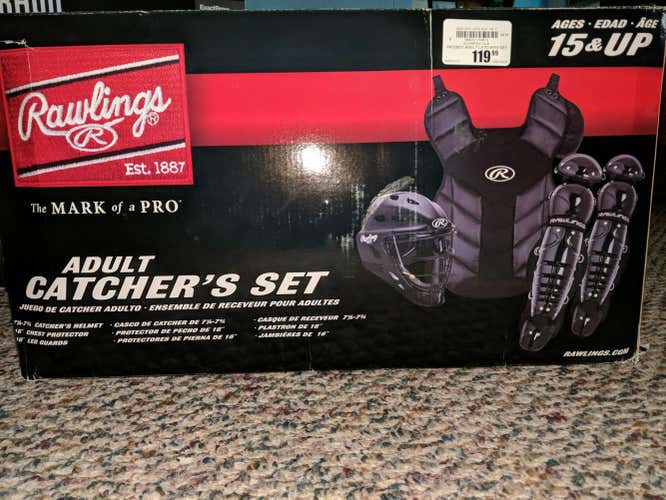 New Adult Rawlings Prodigy Catcher's Set 15 & Up