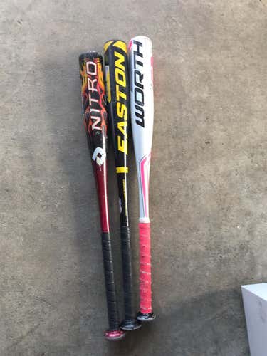 Used 26 Inch Easton DeMarini And Worth T-ball Bat