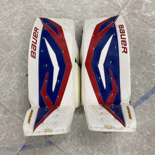 New Bauer Supreme TotalOne 35+1" Goalie Leg Pads Red, White, & Blue
