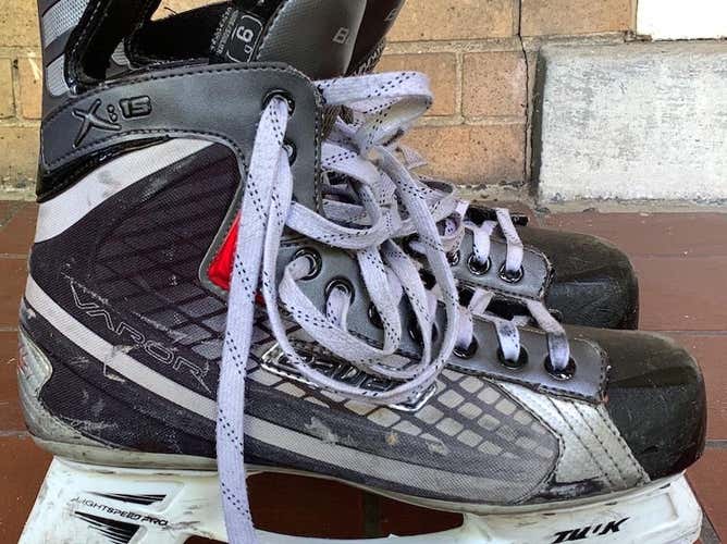 Used Bauer Vapor X15 Regular Width Size 9 Hockey Skates