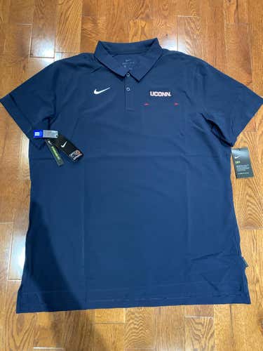 NEW Official team issued UCONN Nike Polo