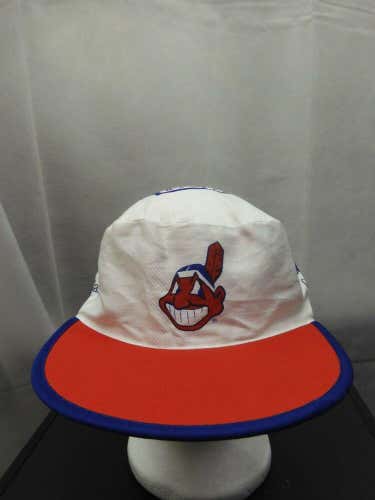 Vintage Cleveland Indians Game Face Magazine Painters Hat Chief Wahoo MLB