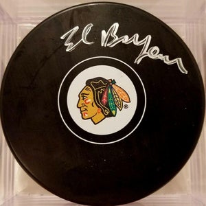 ED BELFOUR Chicago Blackhawks AUTOGRAPHED Signed NHL Hockey Puck w/ COA