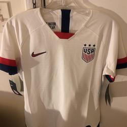 Team USA Nike Womens Authentic Soccer Jersey m