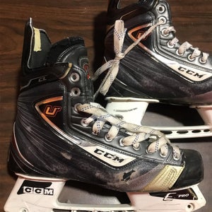 Used CCM U+ Crazy Light Regular Width Pro Stock  Hockey Skates Blake Wheeler Thrashers 2010-11.